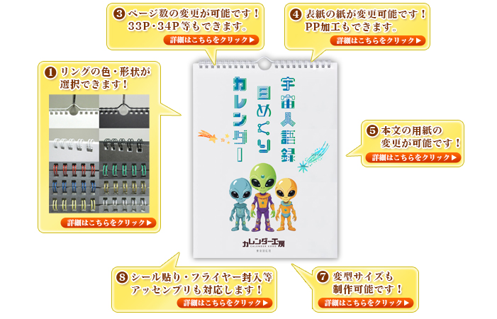 日めくり卓上タイプ見本